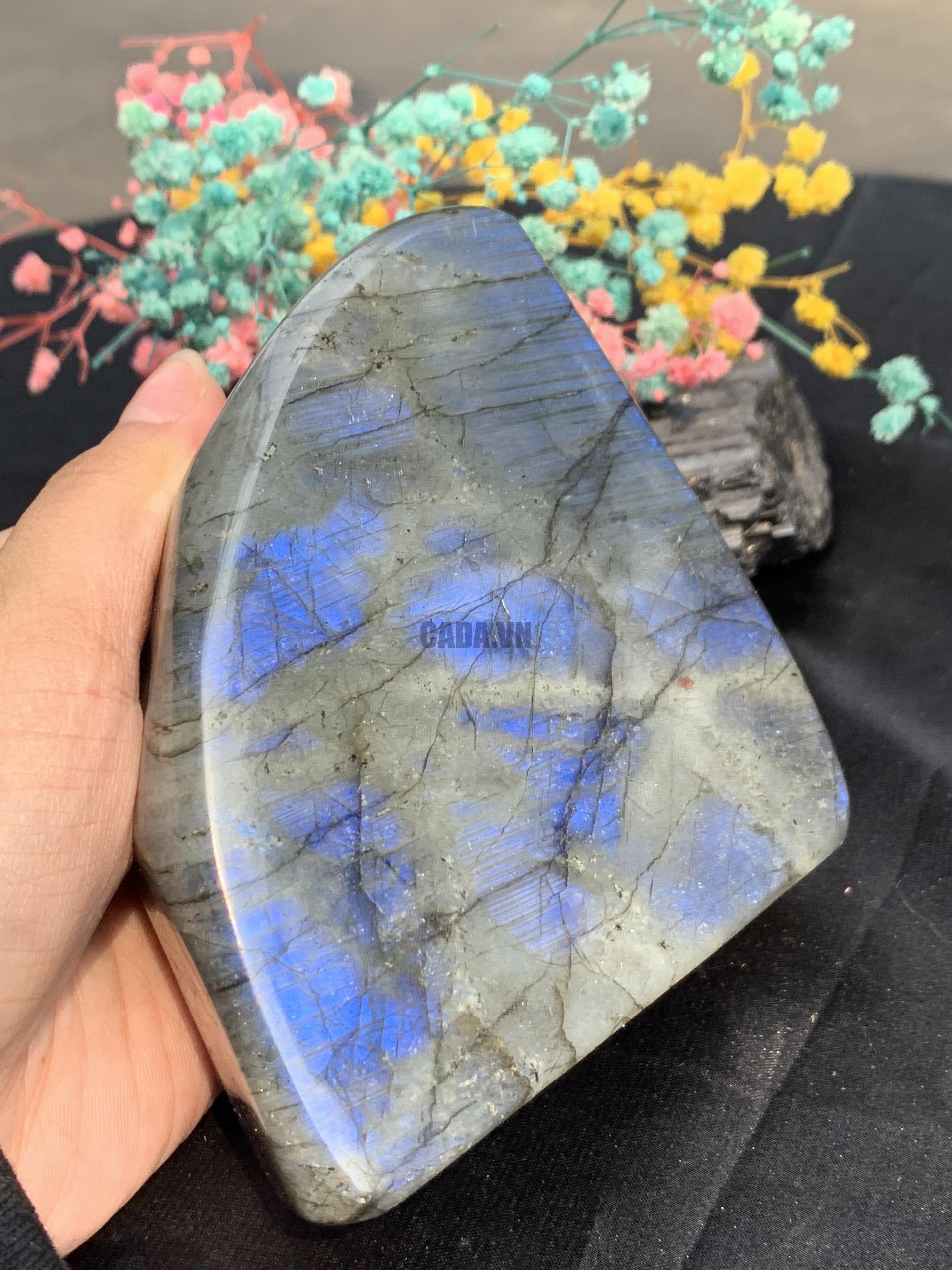 ĐÁ XÀ CỪ – HẮC NGUYỆT QUANG – Labradorite (XC196) – KL: 0,676KG