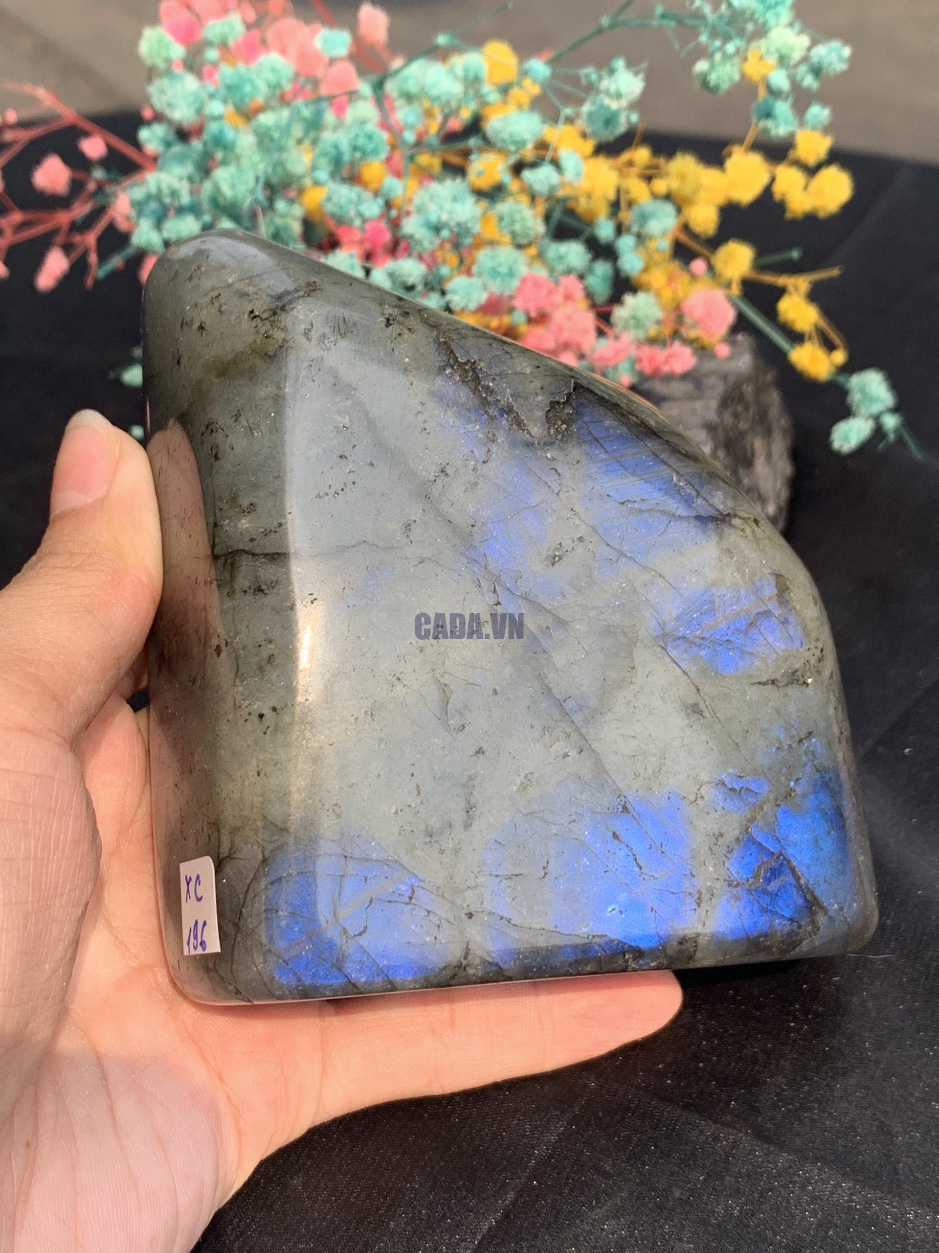 ĐÁ XÀ CỪ – HẮC NGUYỆT QUANG – Labradorite (XC196) – KL: 0,676KG