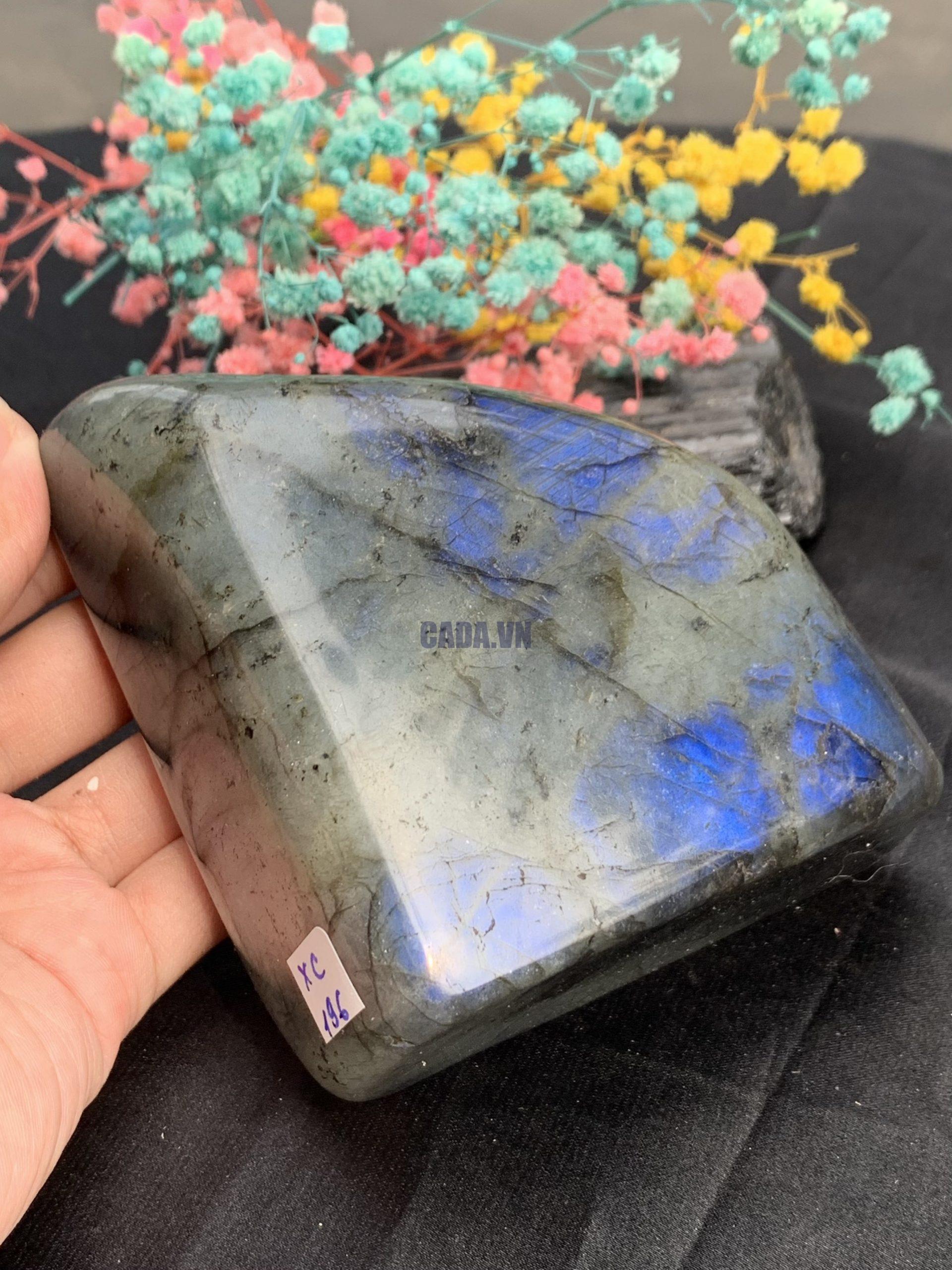 ĐÁ XÀ CỪ – HẮC NGUYỆT QUANG – Labradorite (XC196) – KL: 0,676KG