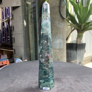 TRỤ MOSS AGATE (MA05), KT 25,5*4,5CM, KL 504GRAM| CADA DECOR