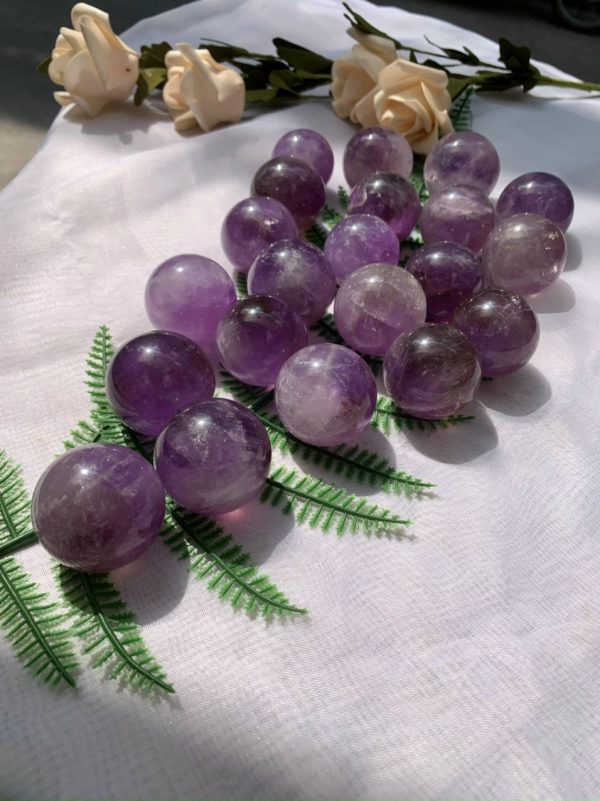 Bi cầu Thạch Anh Tím - Amethyst | Đá trang trí, sưu tầm, healing | CADA DECOR
