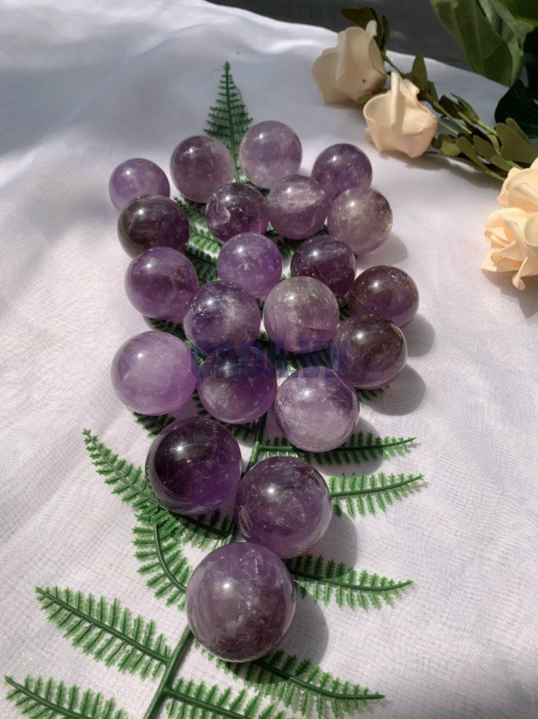 Bi cầu Thạch Anh Tím - Amethyst | Đá trang trí, sưu tầm, healing | CADA DECOR