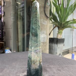 TRỤ MOSS AGATE (MA10), KT 25*4,5CM, KL 554GRAM| CADA DECOR
