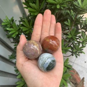 Bi cầu Ocean Jasper | Đá trang trí, sưu tầm, healing | CADA DECOR