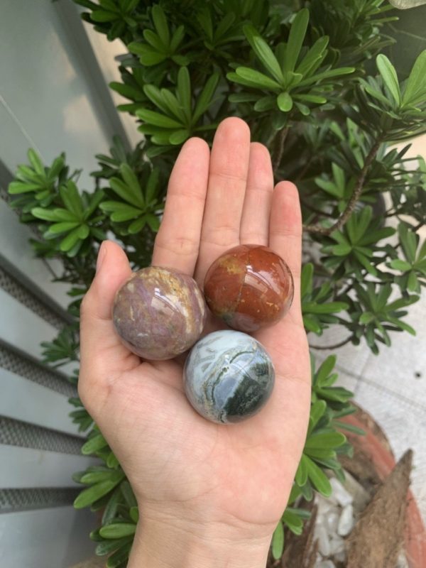 Bi cầu Ocean Jasper | Đá trang trí, sưu tầm, healing | CADA DECOR