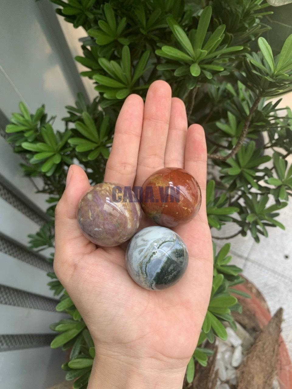 Bi cầu Ocean Jasper | Đá trang trí, sưu tầm, healing | CADA DECOR