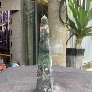 TRỤ MOSS AGATE (MA16), KT 20,5*4,3CM, KL 432GRAM| CADA DECOR
