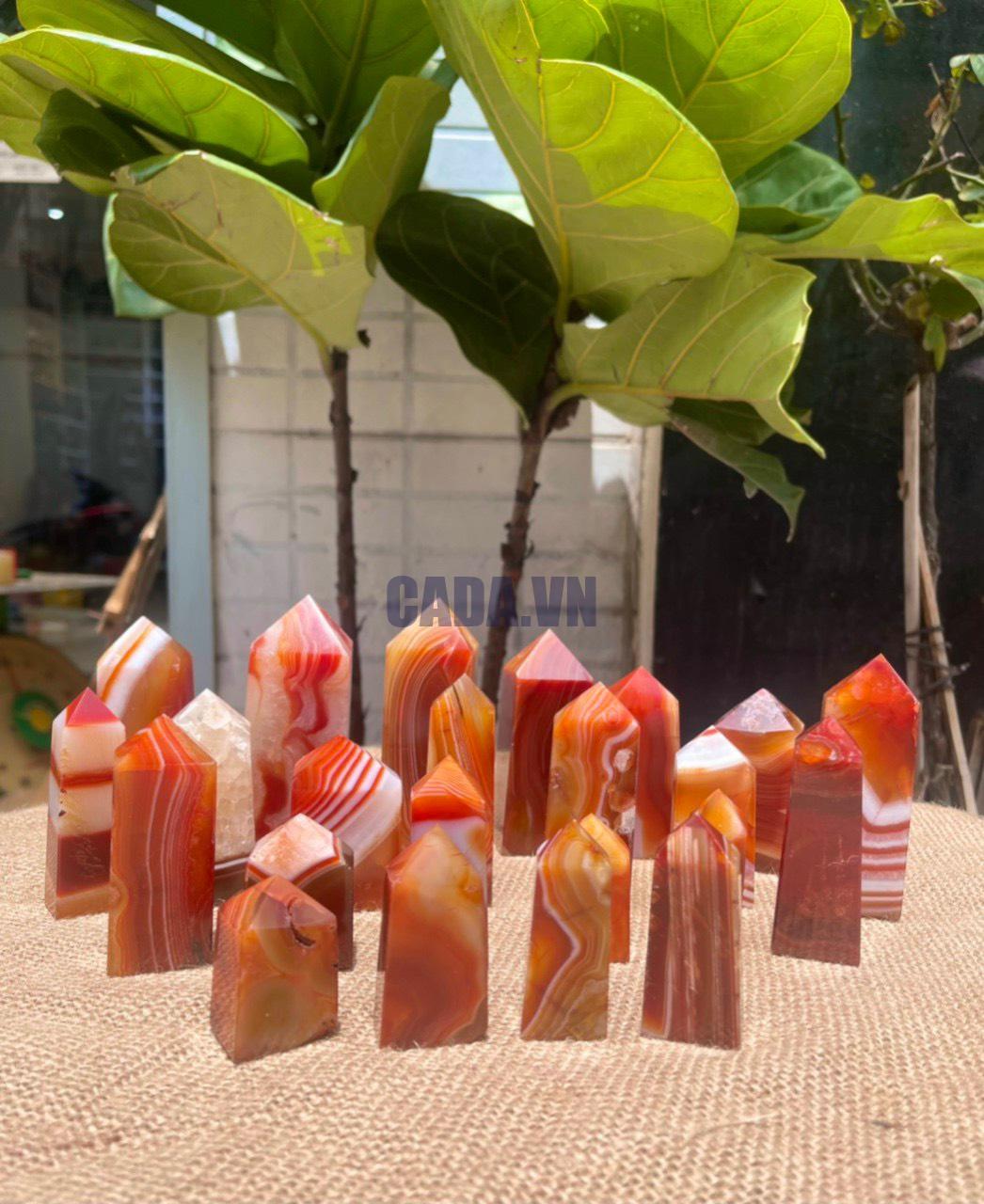 Trụ Carnelian | Đá trang trí, sưu tầm, healing | CADA DECOR