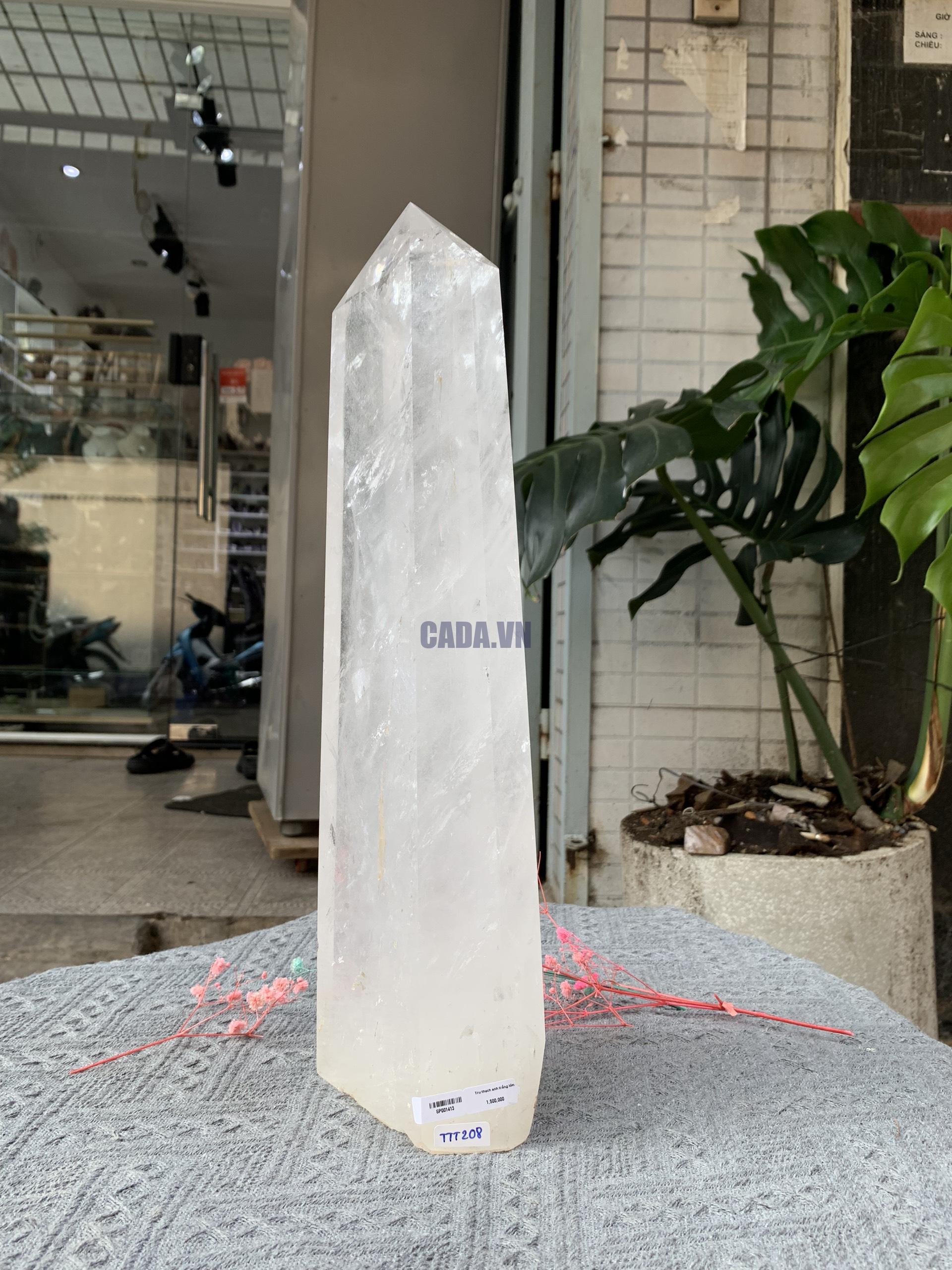 Trụ Thạch Anh Trắng trong – Clear Quartz Point, KL: 5,488KG (TTT208)