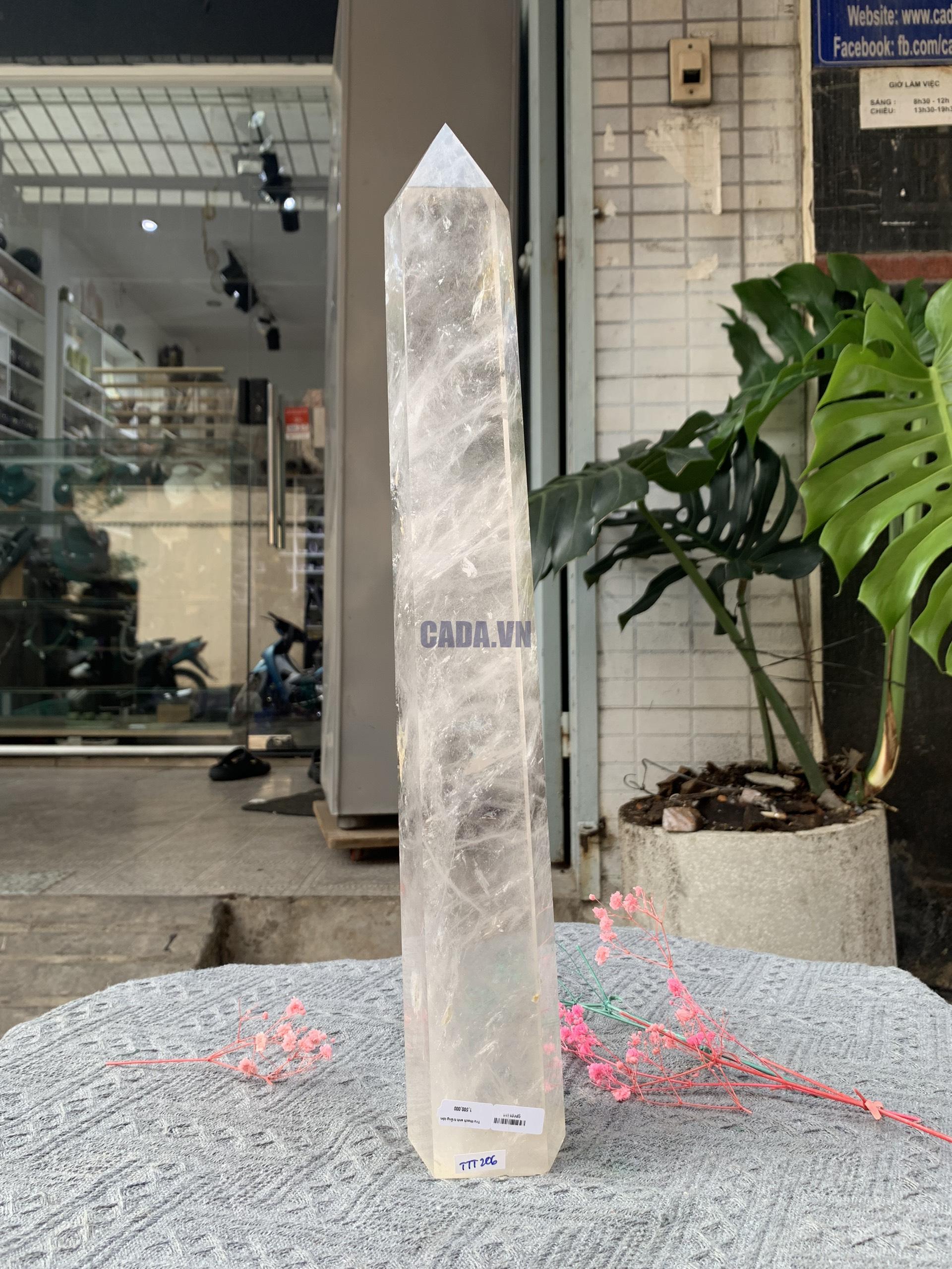 Trụ Thạch Anh Trắng trong – Clear Quartz Point, KL: 2,976KG (TTT206)