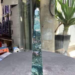 TRỤ MOSS AGATE (MA04), KT 25*4,5CM, KL 484GRAM| CADA DECOR