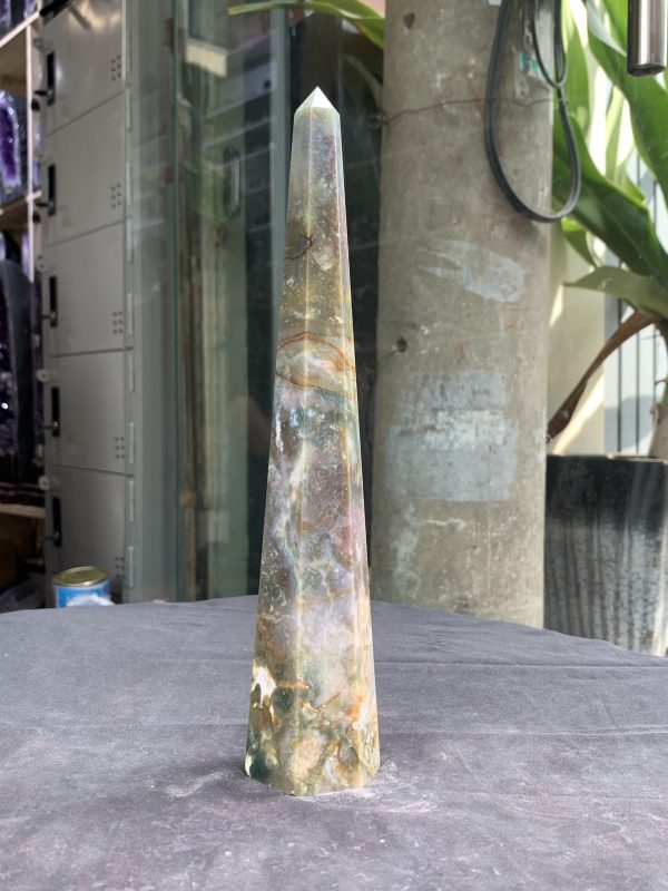TRỤ OCEAN JASPER (MA13), KT 25,5*4,5CM, KL 496GRAM| CADA DECOR