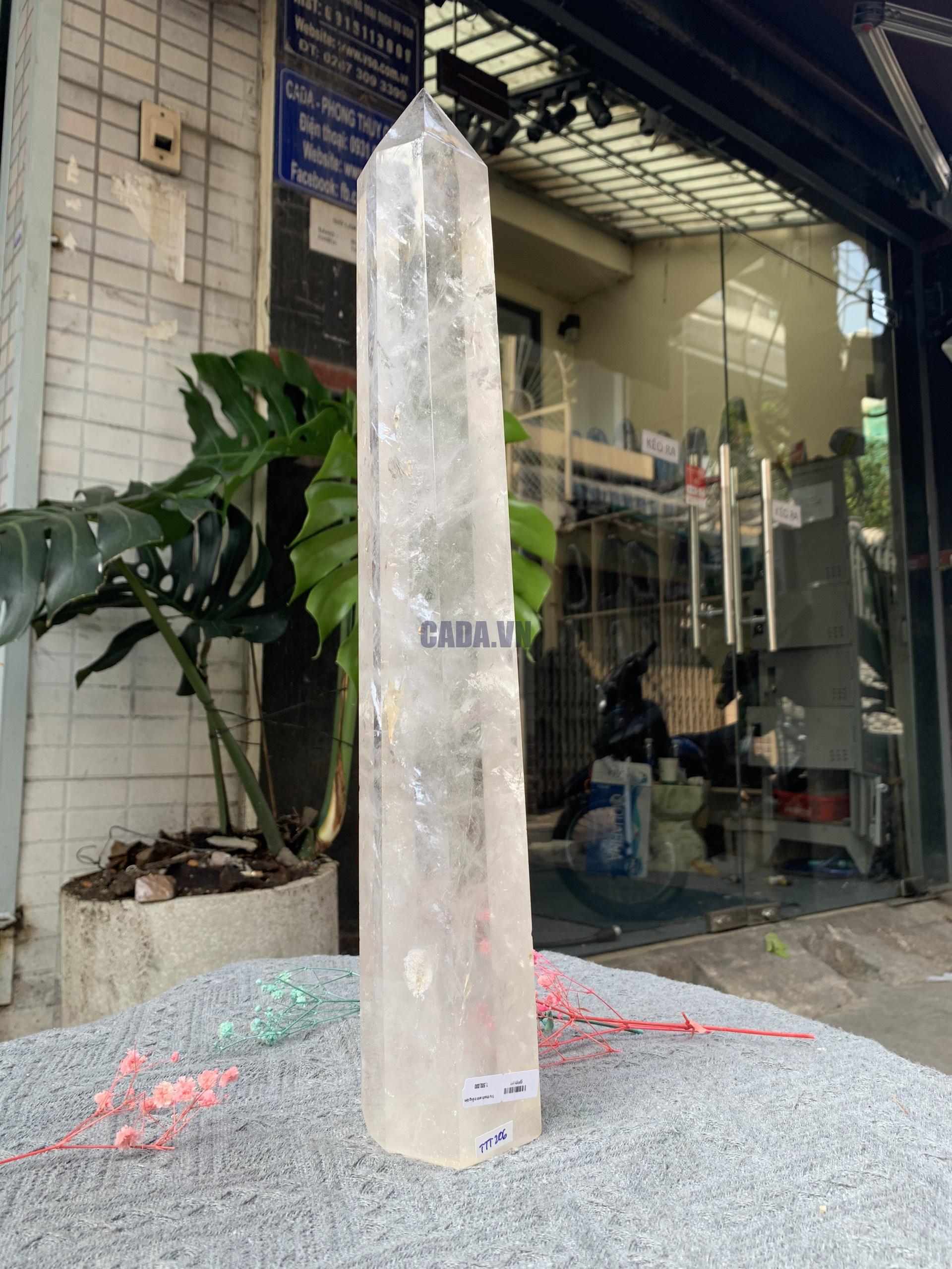 Trụ Thạch Anh Trắng trong – Clear Quartz Point, KL: 2,976KG (TTT206)