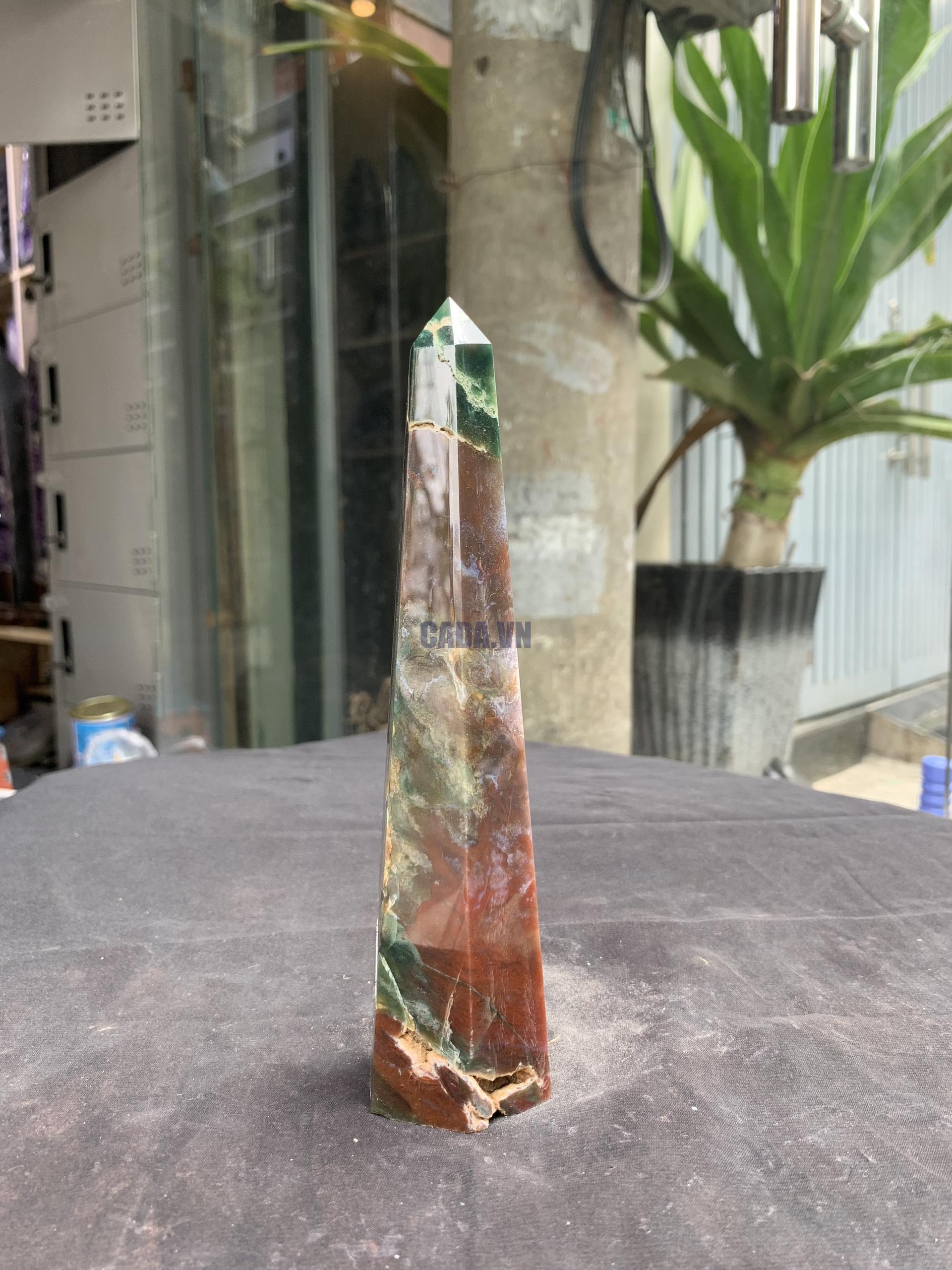 TRỤ OCEAN JASPER (MA14), KT 18*4CM, KL 352GRAM| CADA DECOR