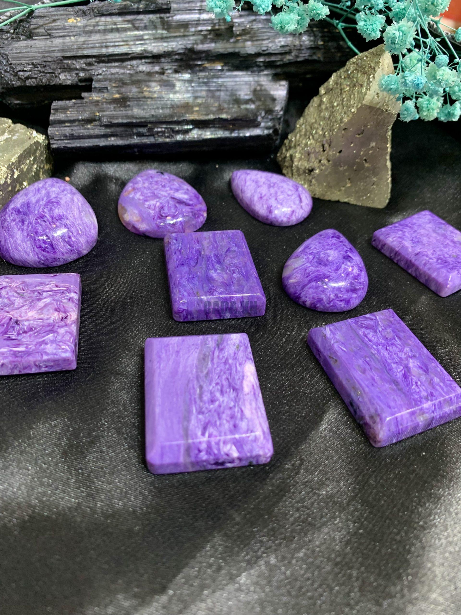 Mặt Charoite | Đá trang trí, sưu tầm, healing | CADA DECOR