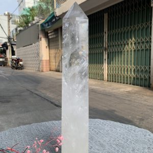 Trụ Thạch Anh Trắng trong – Clear Quartz Point, KL: 4,728KG (TTT204)