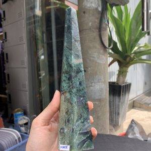 TRỤ MOSS AGATE (MA08), KT 25*5CM, KL 612GRAM| CADA DECOR
