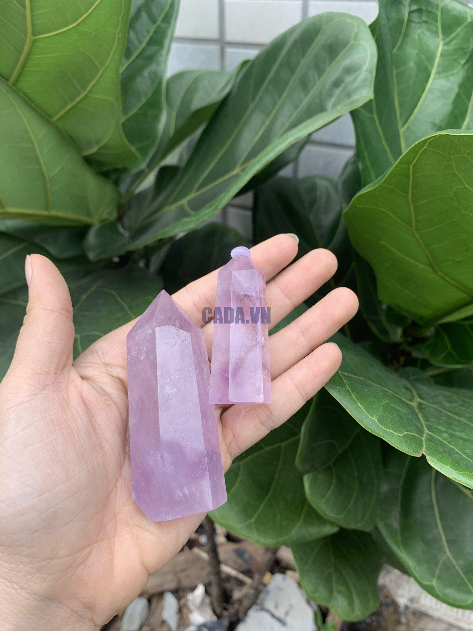Trụ thạch anh tím trong - Amethyst | CADA DECOR