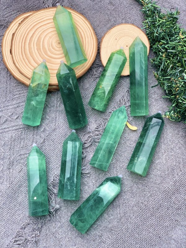 Trụ Green Fluorite | Trụ đá sưu tầm, healing, tarot| CADA DECOR