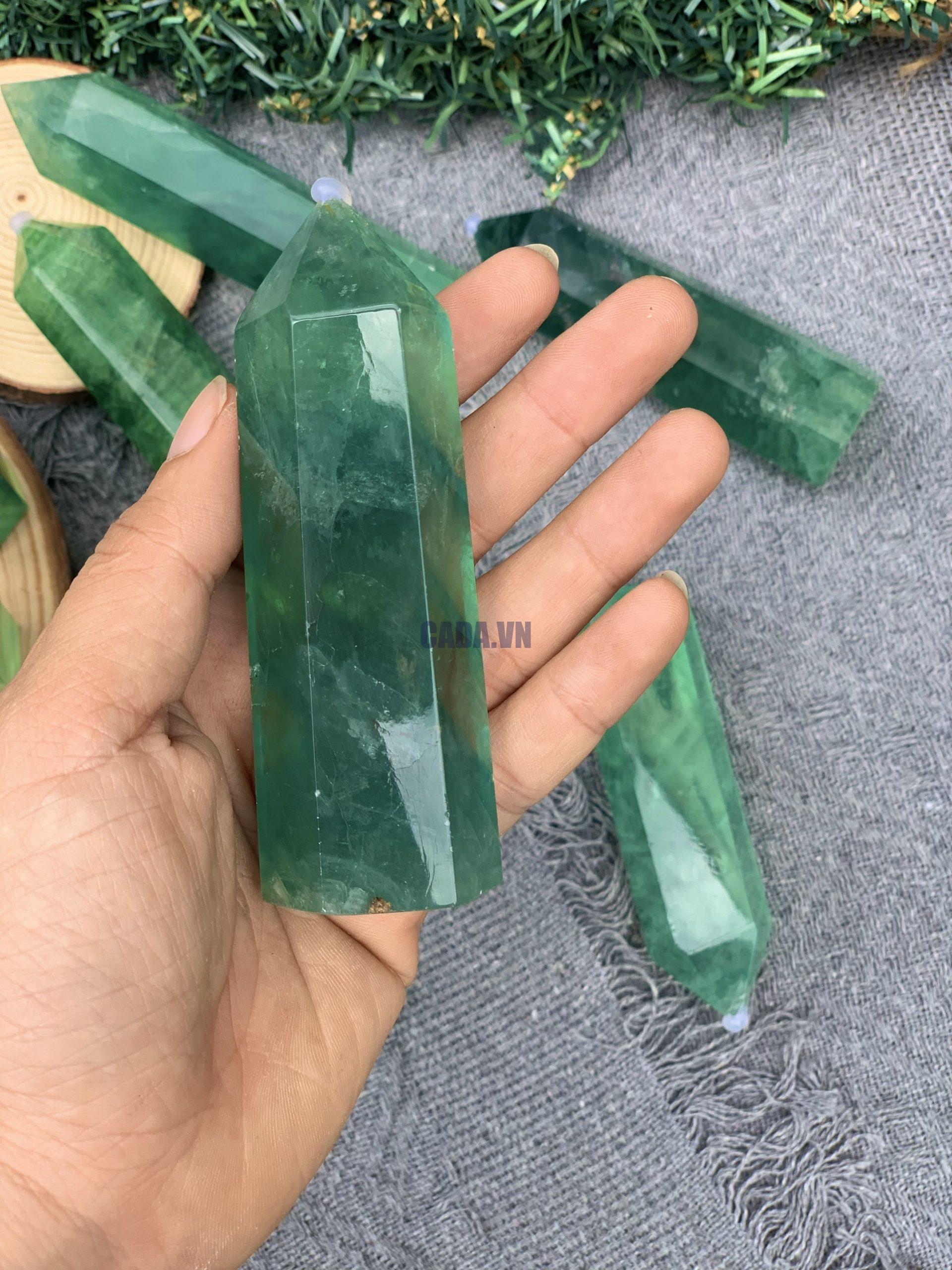 Trụ Green Fluorite | Trụ đá sưu tầm, healing, tarot| CADA DECOR