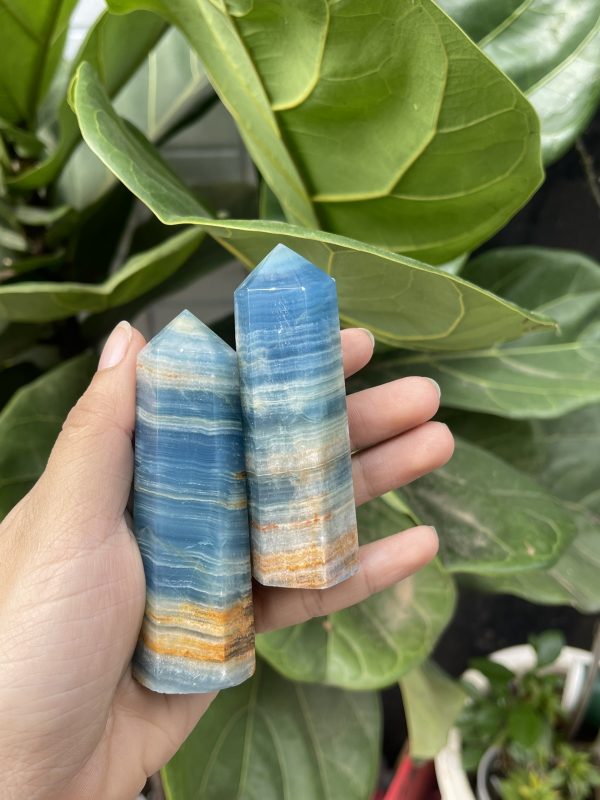 Blue Onyx Point | Trụ đá sưu tầm, trang trí, healing| CADA DECOR