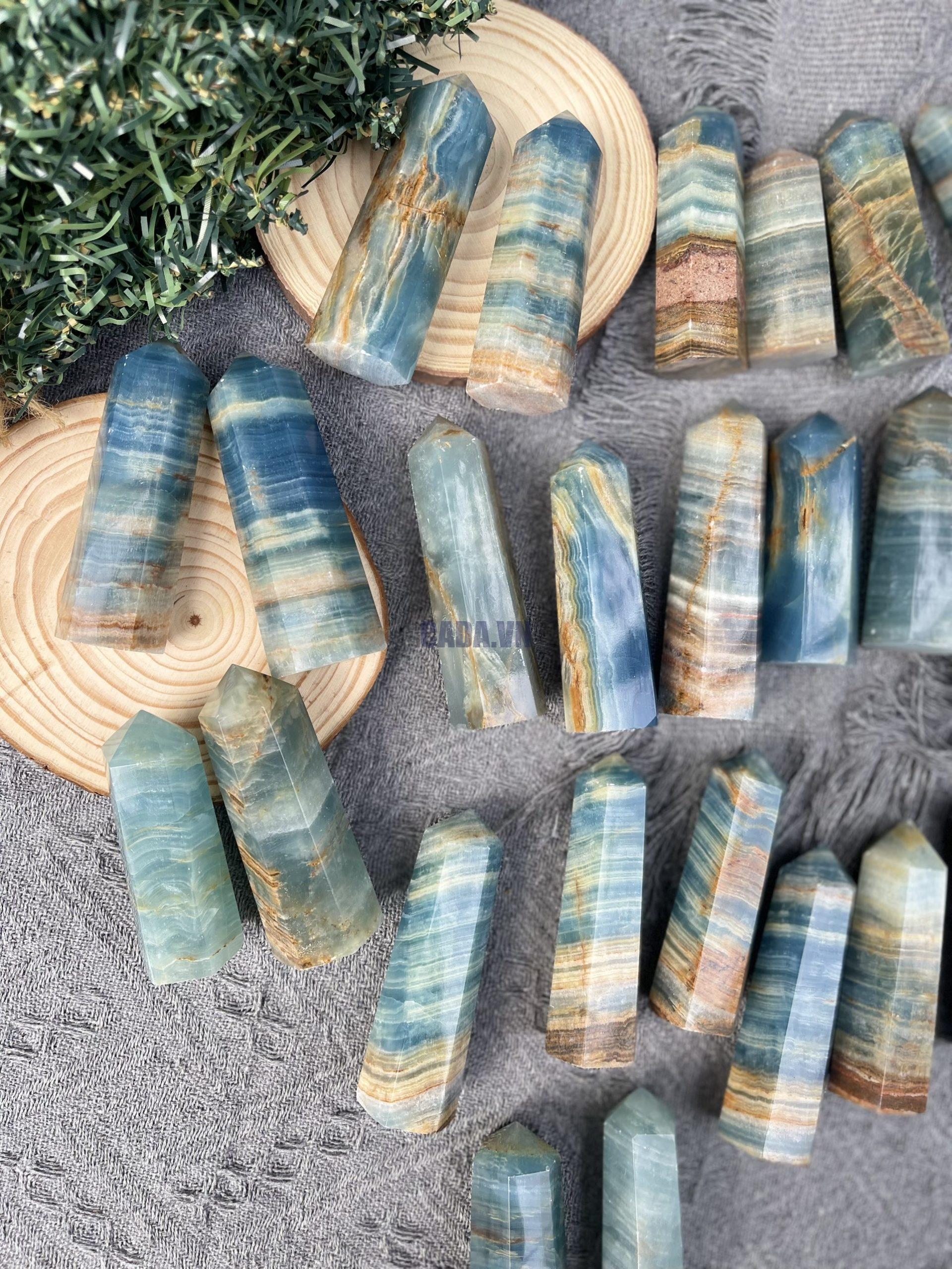 Blue Onyx Point | Trụ đá sưu tầm, trang trí, healing| CADA DECOR