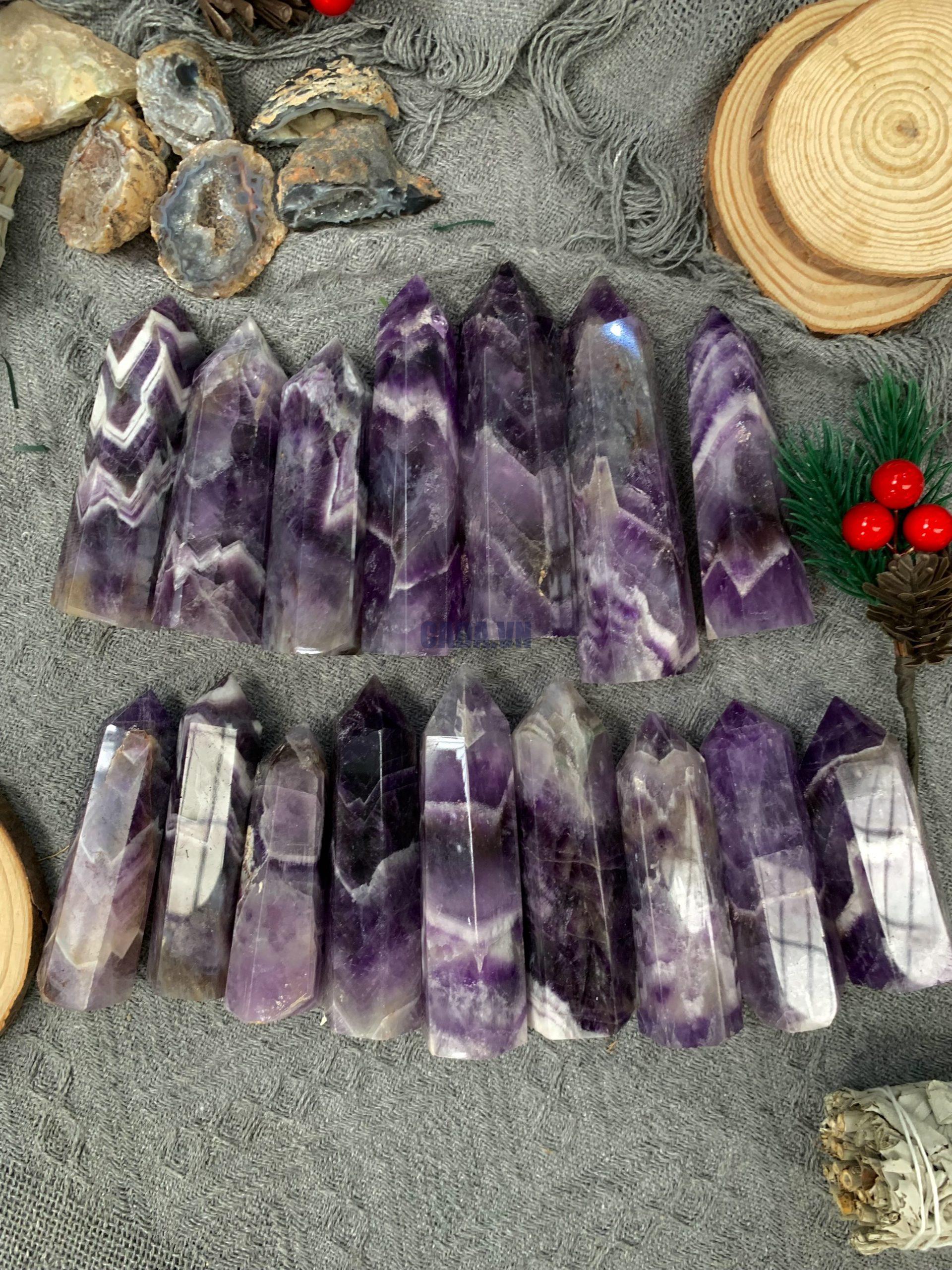 Trụ thạch anh tím - Dream Amethyst Point | Trụ đá sưu tầm, healing, tarot| CADA DECOR