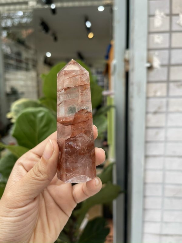 Trụ thạch anh lửa - Fire Quartz | Trụ đá thanh tẩy, tarot, healing| CADA DECOR