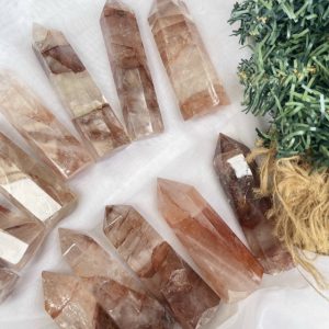 Trụ thạch anh lửa - Fire Quartz | Trụ đá thanh tẩy, tarot, healing| CADA DECOR