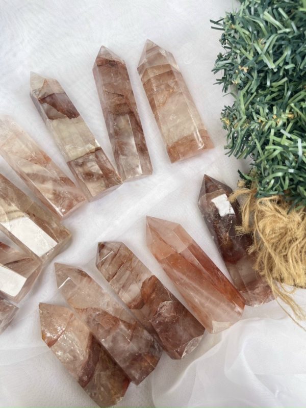 Trụ thạch anh lửa - Fire Quartz | Trụ đá thanh tẩy, tarot, healing| CADA DECOR