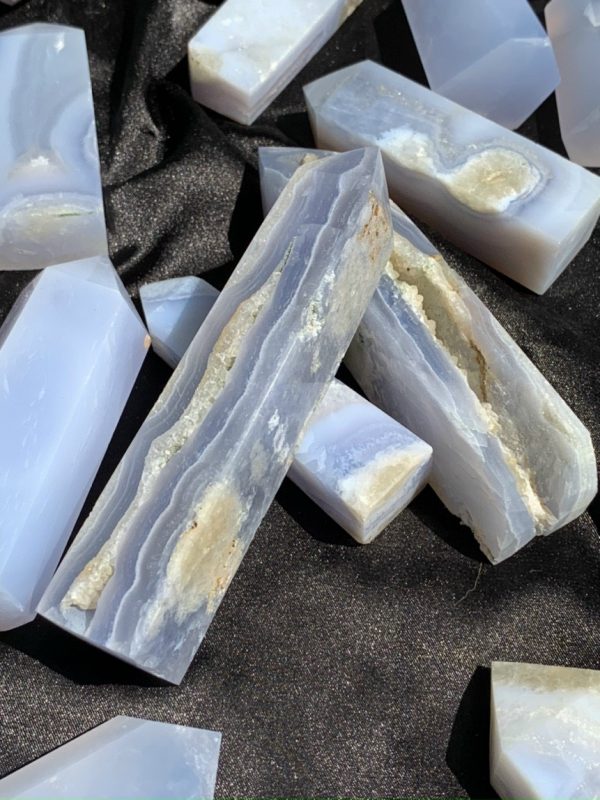 Trụ Blue Chalcedony | Trụ đá sưu tầm, healing, tarot| CADA DECOR