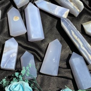 Trụ Blue Chalcedony | Trụ đá sưu tầm, healing, tarot| CADA DECOR