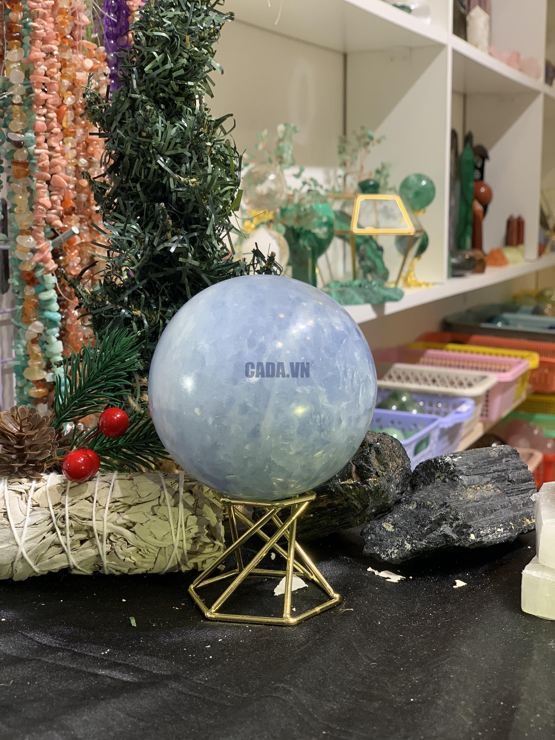 Bi cầu Blue Calcite (CC01) - KL: 0,86KG, ĐK: 8,4CM