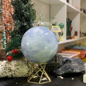 Bi cầu Blue Calcite (CC05) - KL: 0,854KG, ĐK: 8,36CM