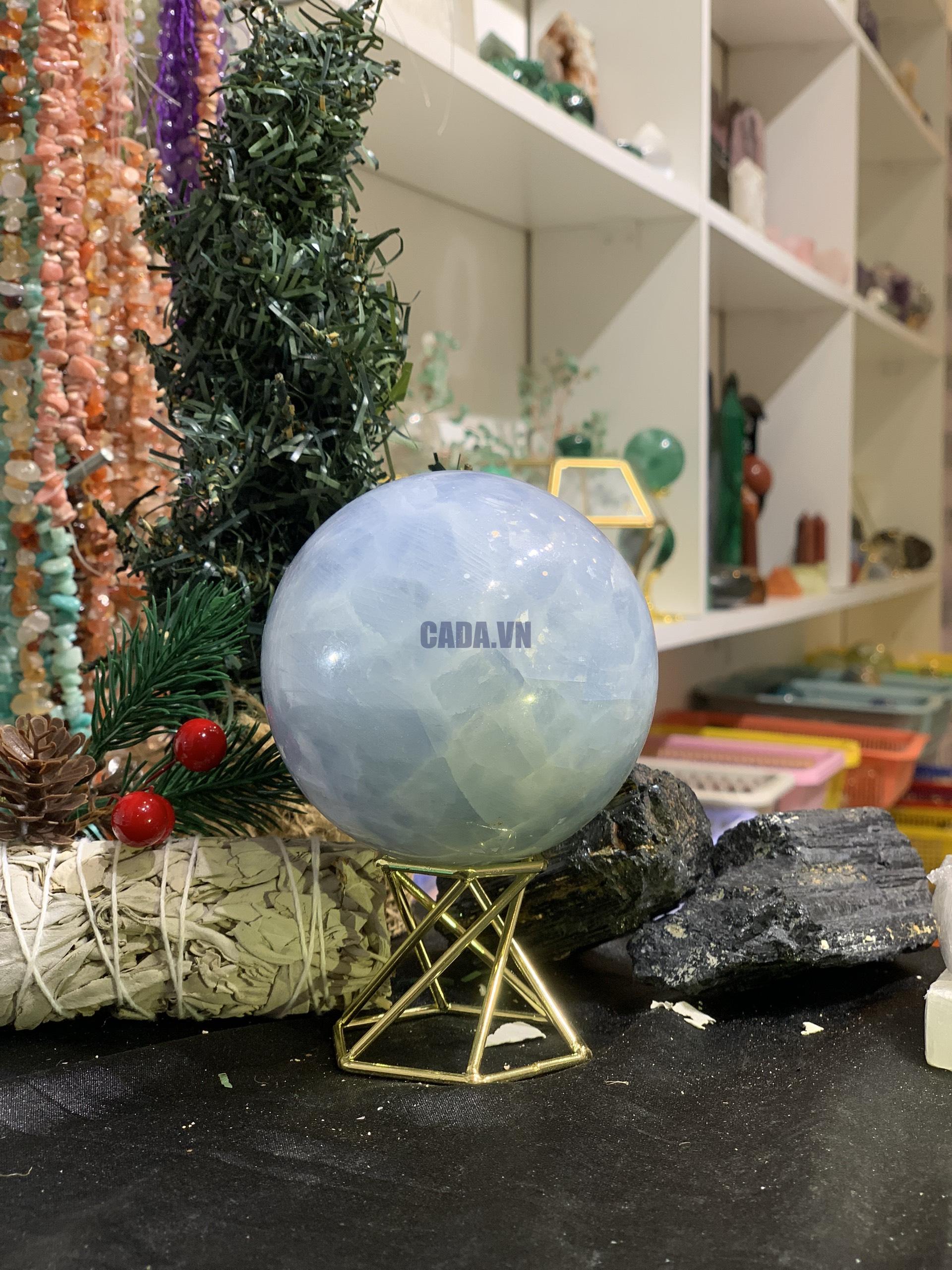 Bi cầu Blue Calcite (CC05) - KL: 0,854KG, ĐK: 8,36CM