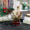 Bi cầu Red Moss Agate (MRD08) – KL: 240GRAM, ĐK: 5,95CM