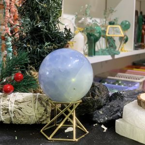 Bi cầu Blue Calcite (CC09) - KL: 0,378KG, ĐK: 6,49CM