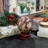 Bi cầu Red Moss Agate (MRD12) – KL: 338GRAM, ĐK: 6,3CM