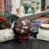 Bi cầu Red Moss Agate (MRD13) – KL: 320GRAM, ĐK: 6,17CM