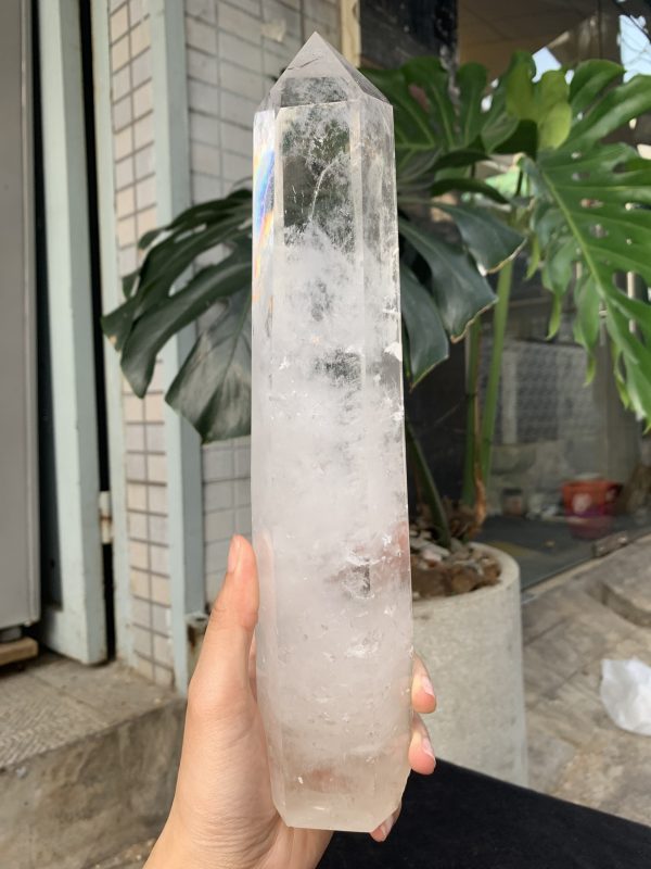 Trụ Thạch Anh Trắng trong – Clear Quartz Point, KL: 1,282KG (TTT258)