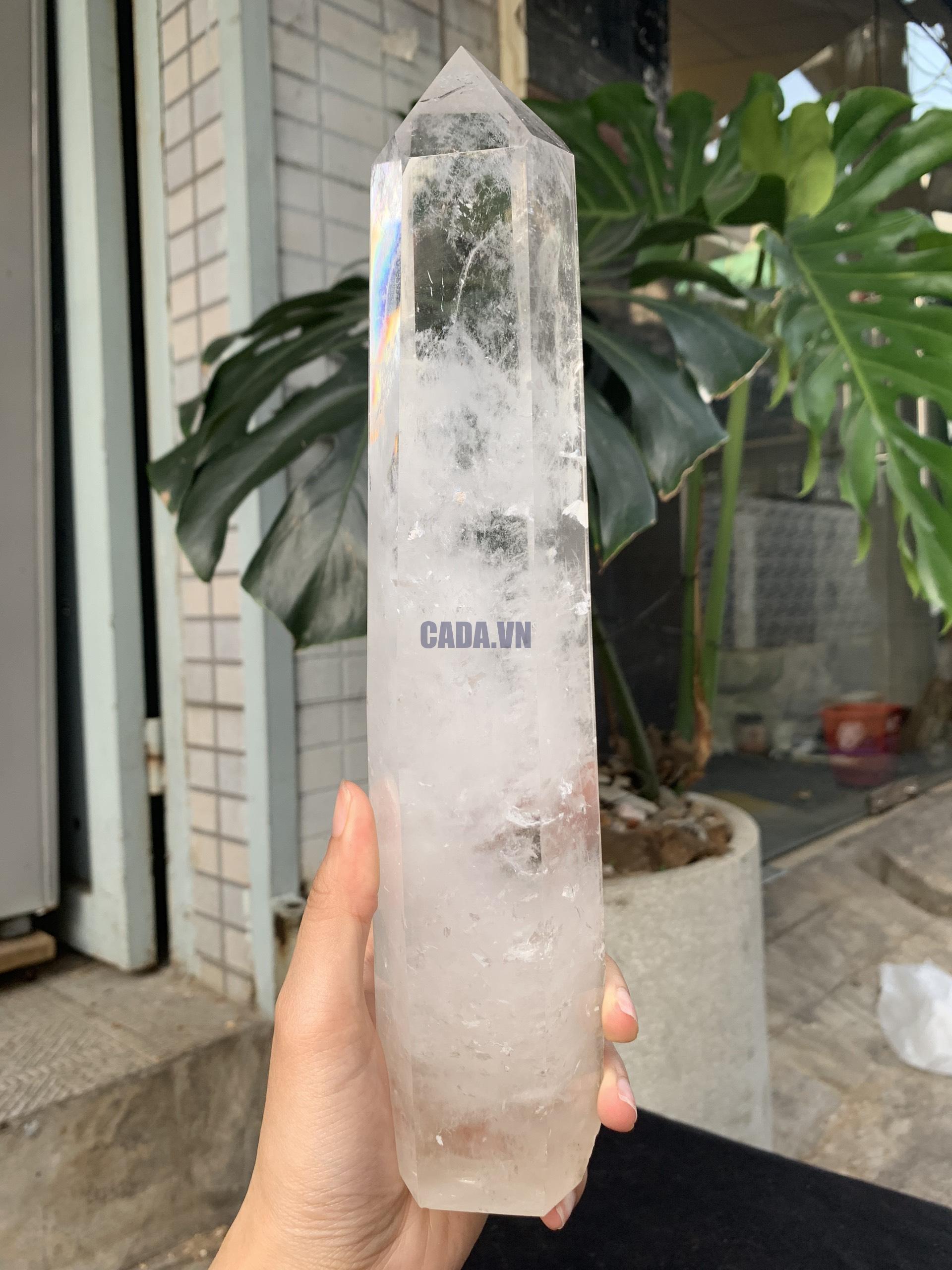 Trụ Thạch Anh Trắng trong – Clear Quartz Point, KL: 1,282KG (TTT258)