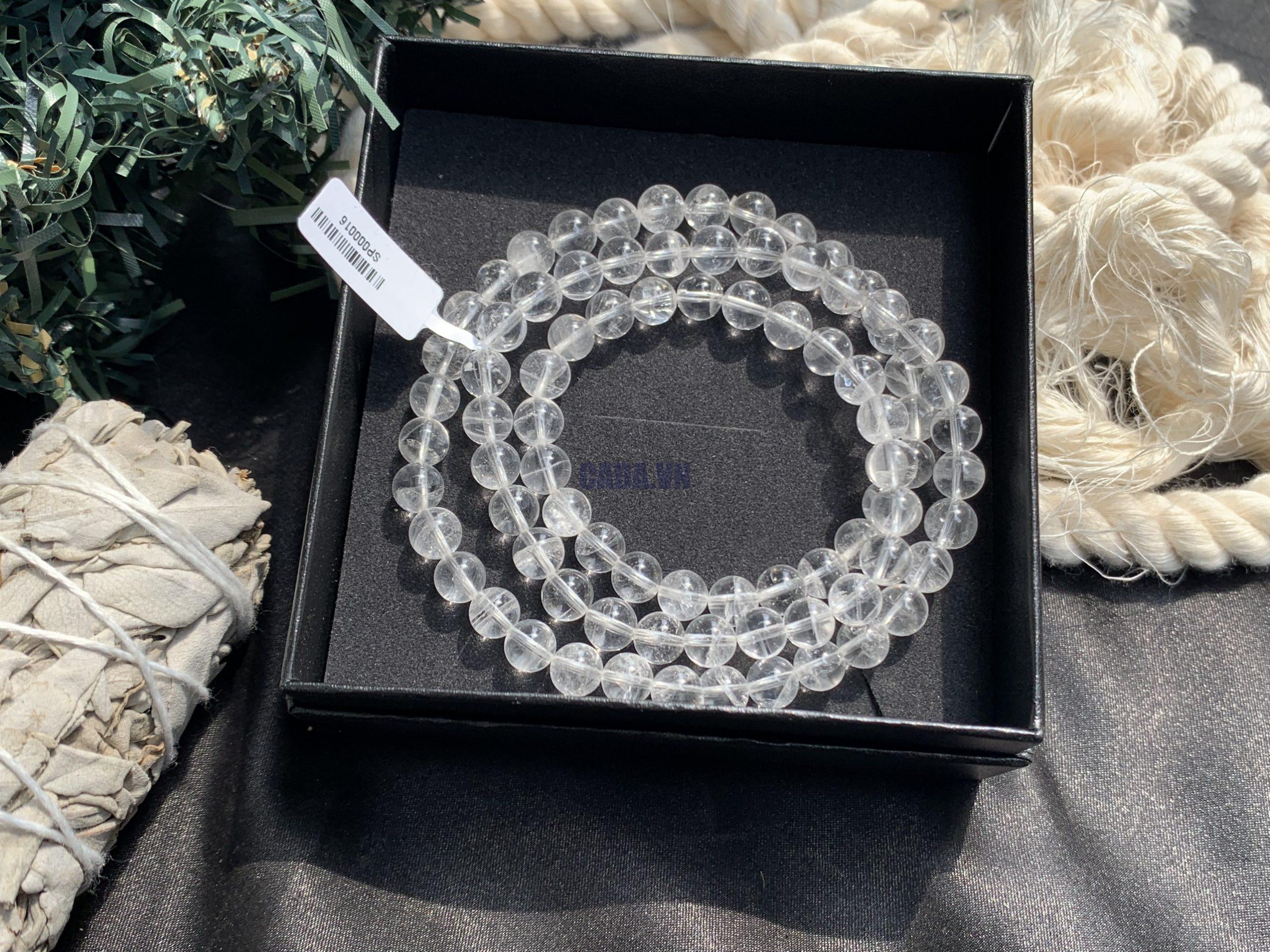 Vòng Thạch anh trắng 3 quấn | CADA DECOR