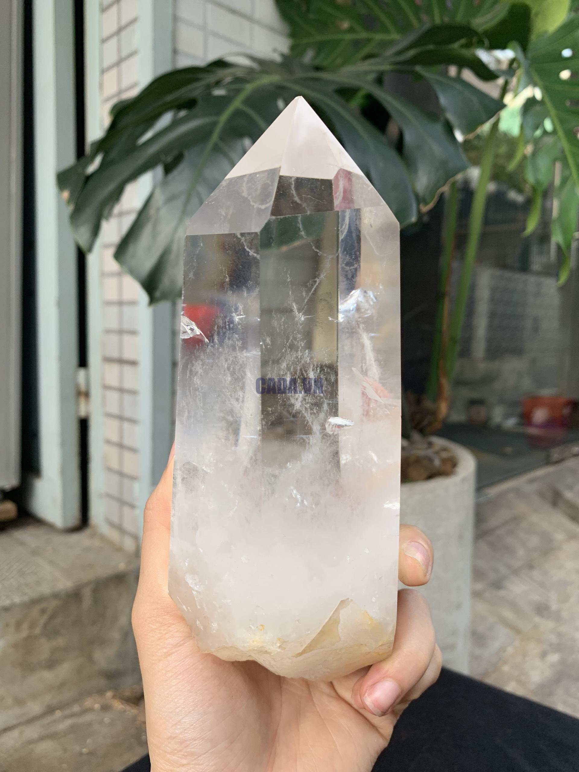 Trụ Thạch Anh Trắng trong – Clear Quartz Point, KL: 962GRAM (TTT248)