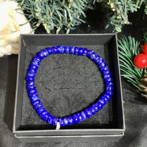 Vòng tay đá Lapis 6mm hạt bầu - vòng đơn | CADA DECOR
