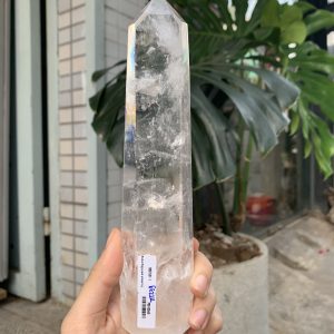 Trụ Thạch Anh Trắng trong – Clear Quartz Point, KL: 374GRAM (TTT239)