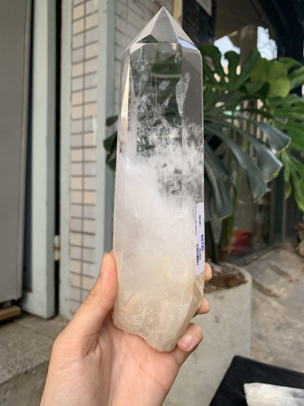 Trụ Thạch Anh Trắng trong – Clear Quartz Point, KL: 638GRAM (TTT254)