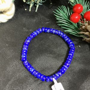 Vòng tay đá Lapis 6mm hạt bầu - vòng đơn | CADA DECOR