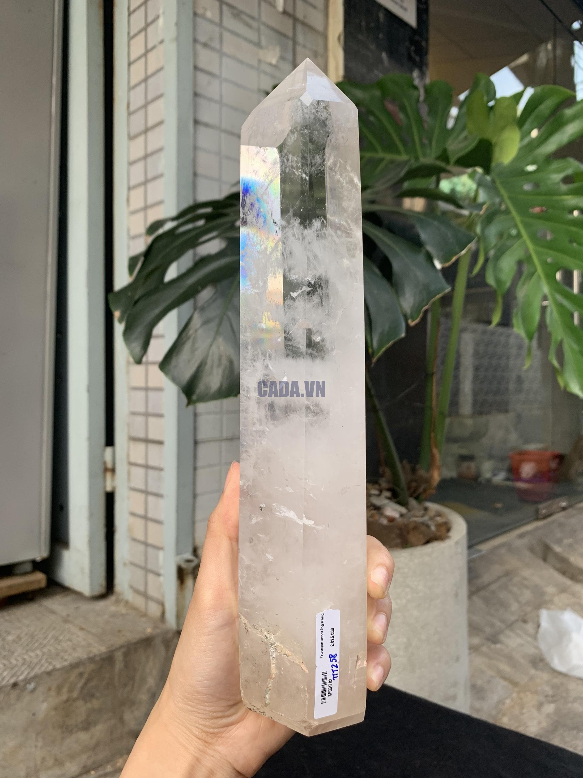 Trụ Thạch Anh Trắng trong – Clear Quartz Point, KL: 1,282KG (TTT258)