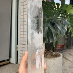 Trụ Thạch Anh Trắng trong – Clear Quartz Point, KL: 758GRAM (TTT227)