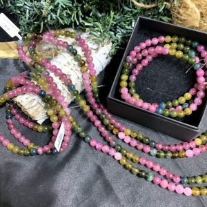 Vòng Tourmaline 3 vòng quấn 6mm | CADA DECOR